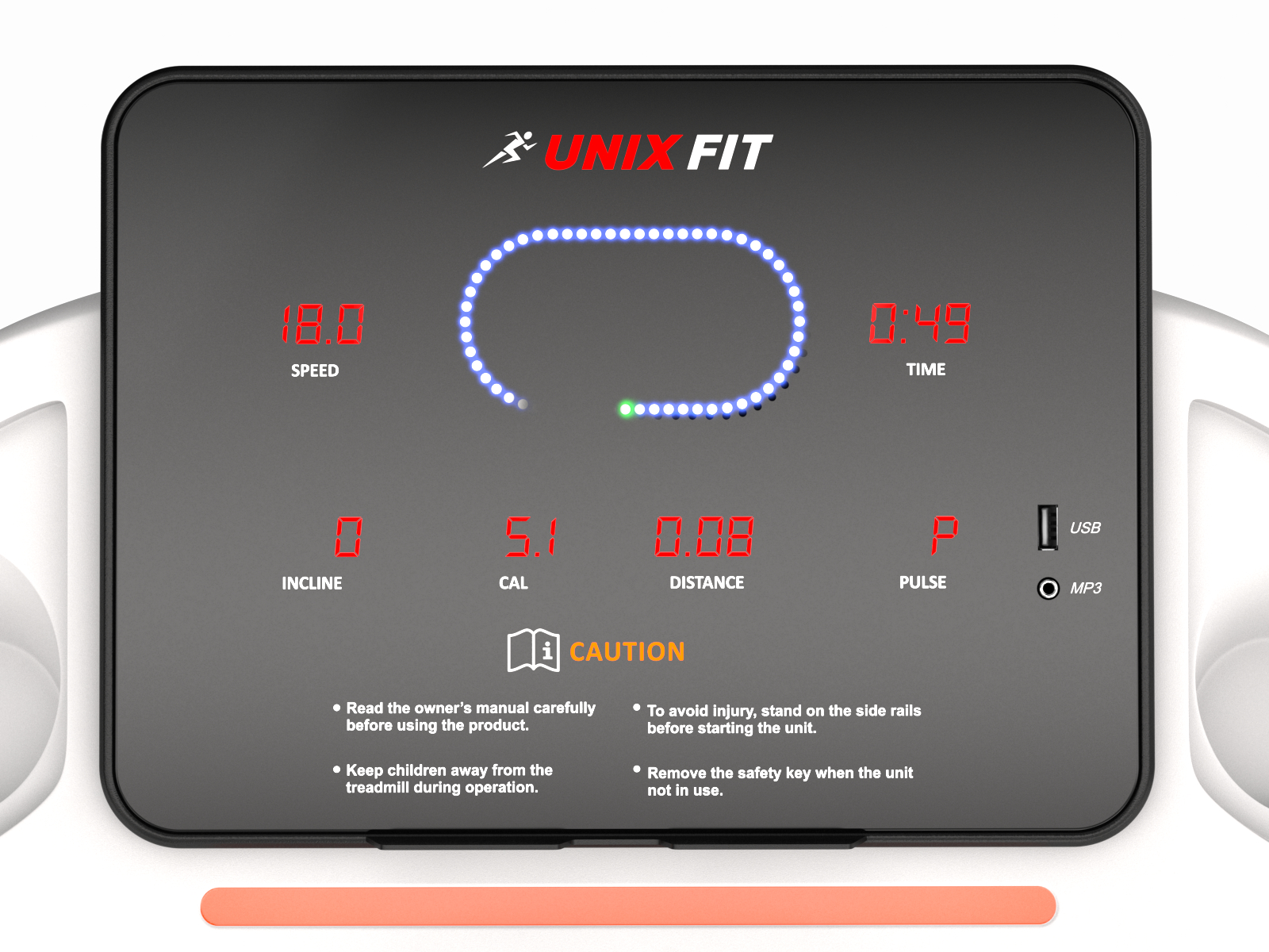 Беговая дорожка UNIXFIT ST-630R White 