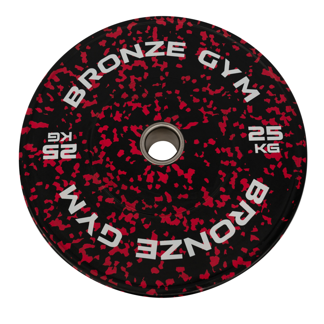 Диск бамперный BRONZE GYM красный 25кг