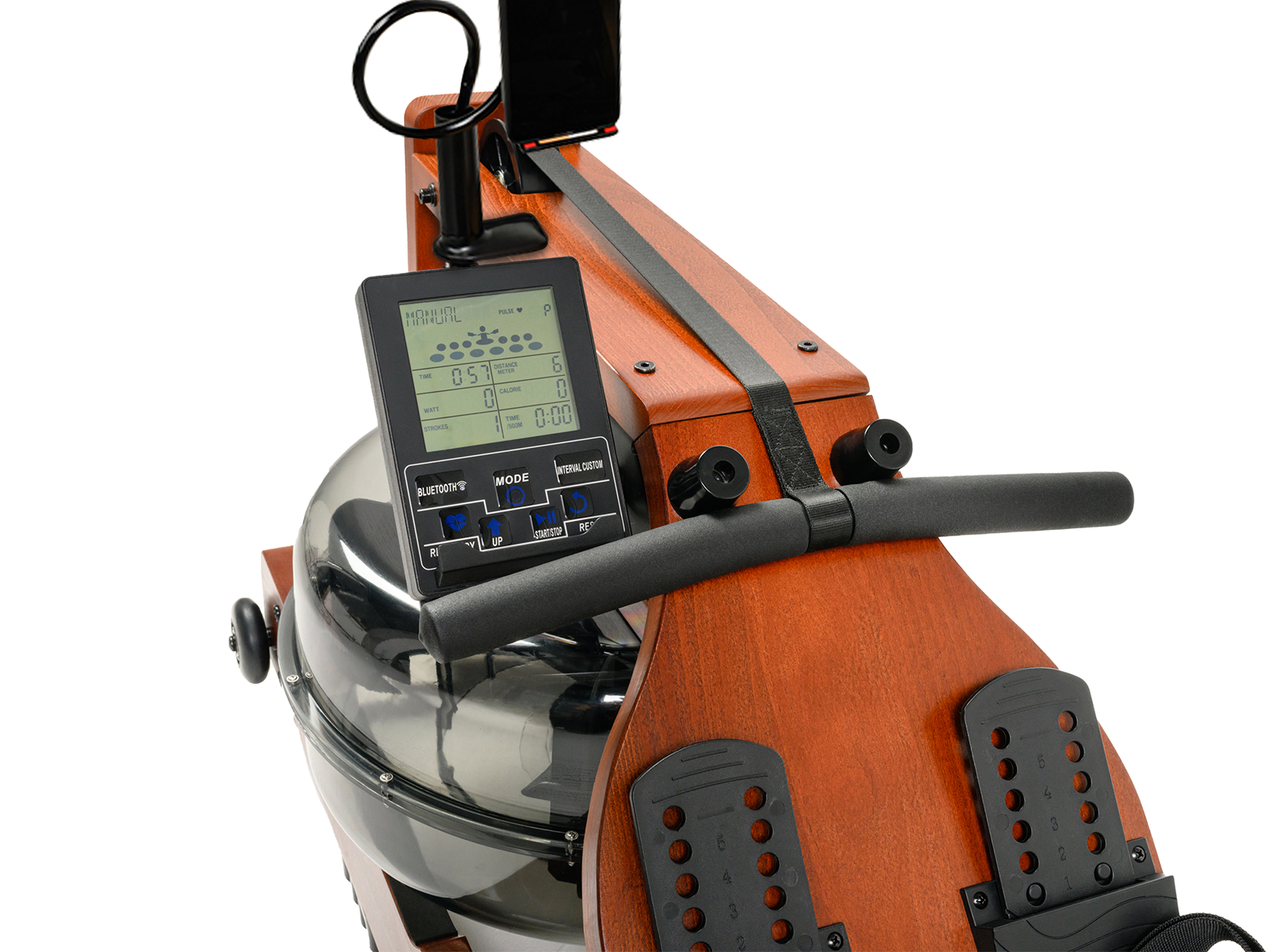 Гребной тренажер UNIX Fit Wood Rower Dark 