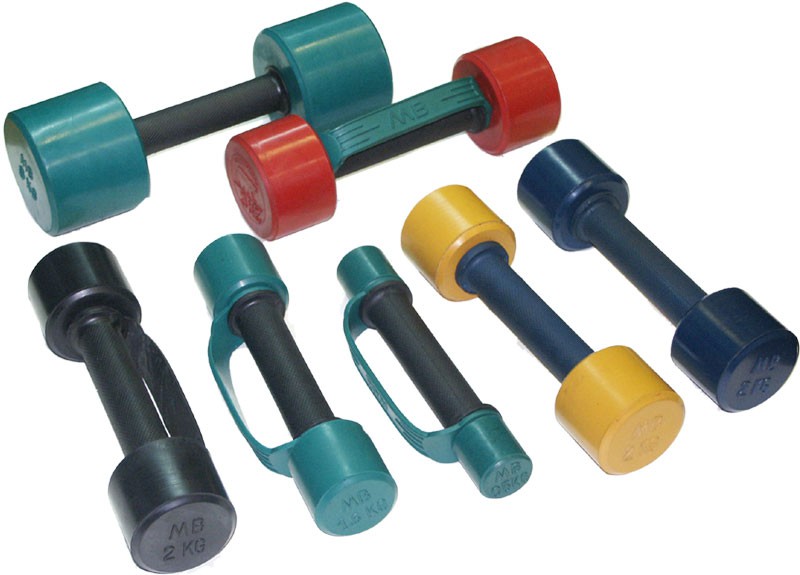 Гантели цветные MB Barbell Фитнес