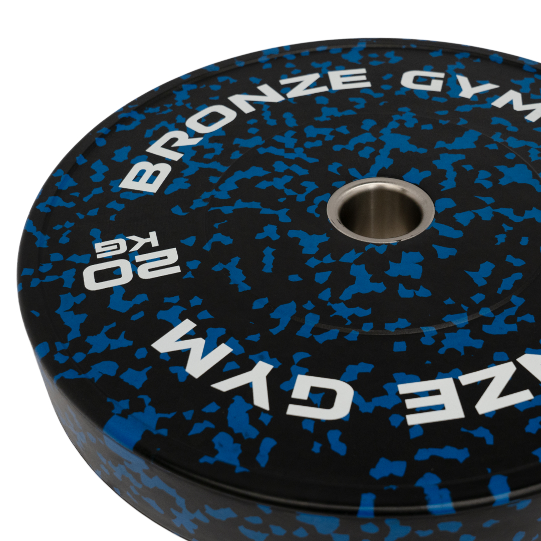 Диск бамперный BRONZE GYM синий 20кг