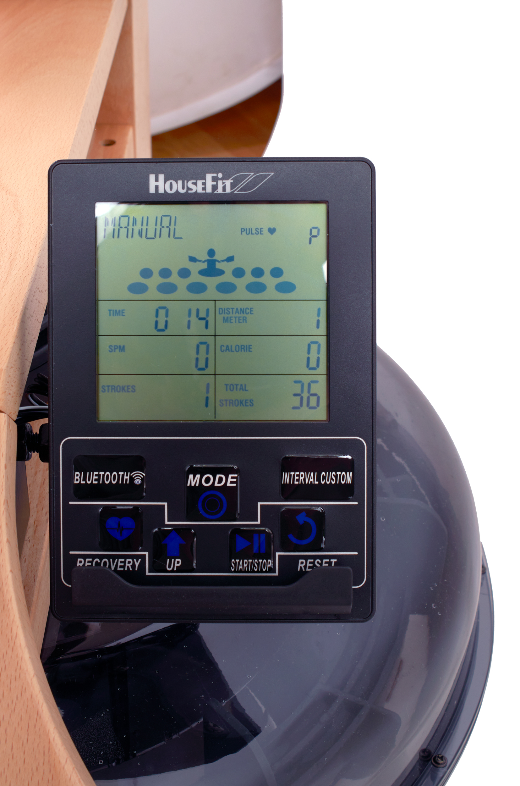 Гребной тренажер UNIX Fit Wood Rower Dark 