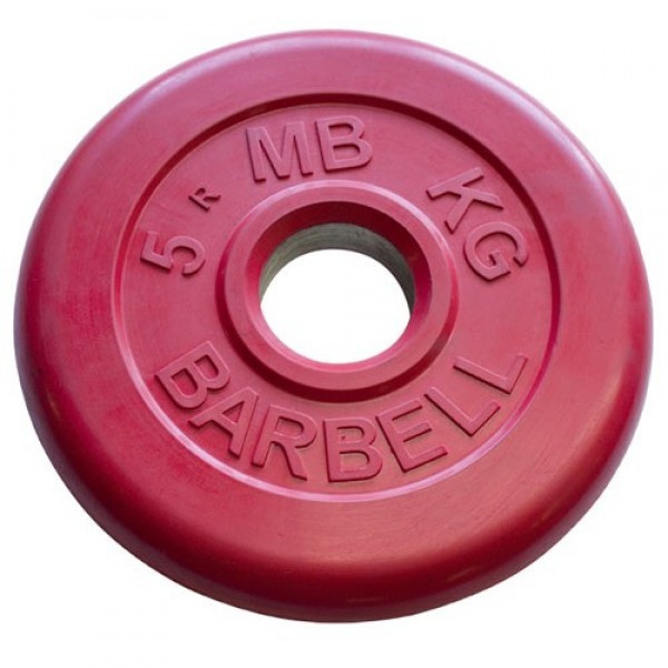  Диски обрезиненные цветные MB Barbell d=51 мм. 