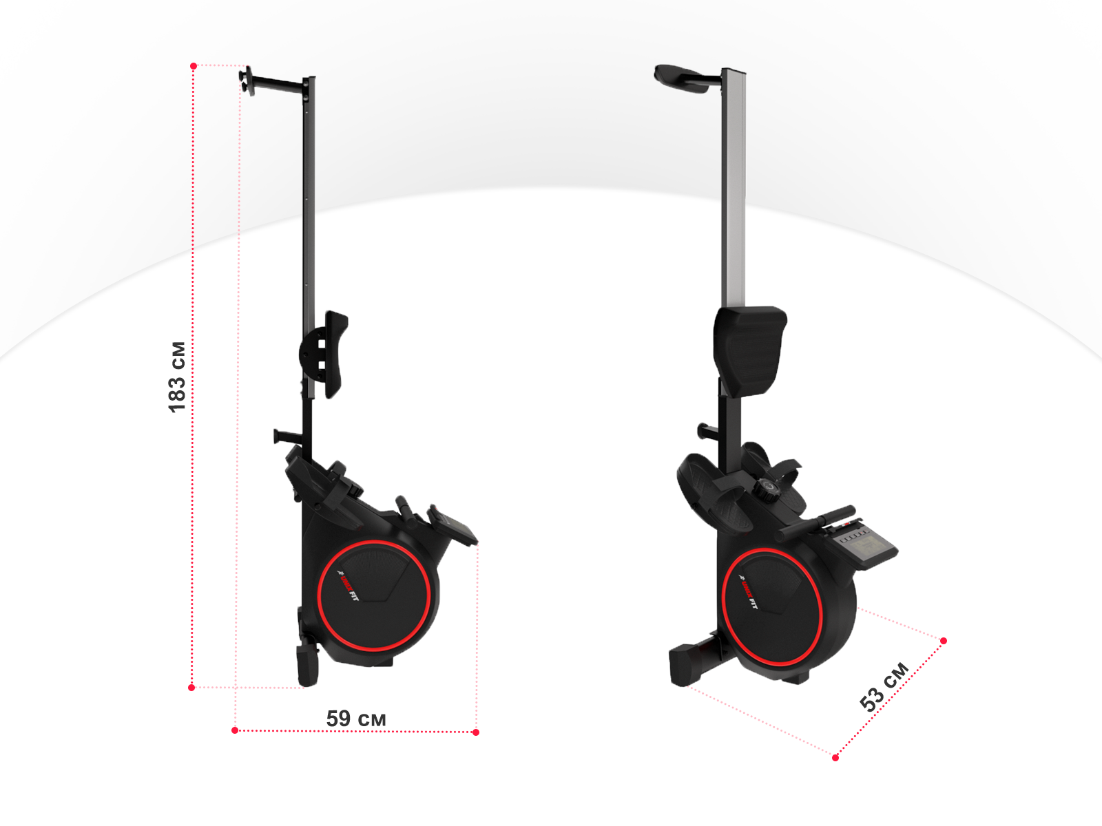 Гребной тренажер UNIX Fit Techno Rower 410E 