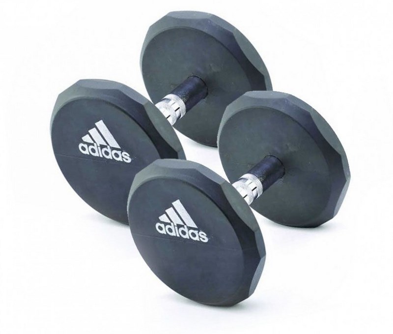 Гантель обрезиненная Adidas 20 кг. 
