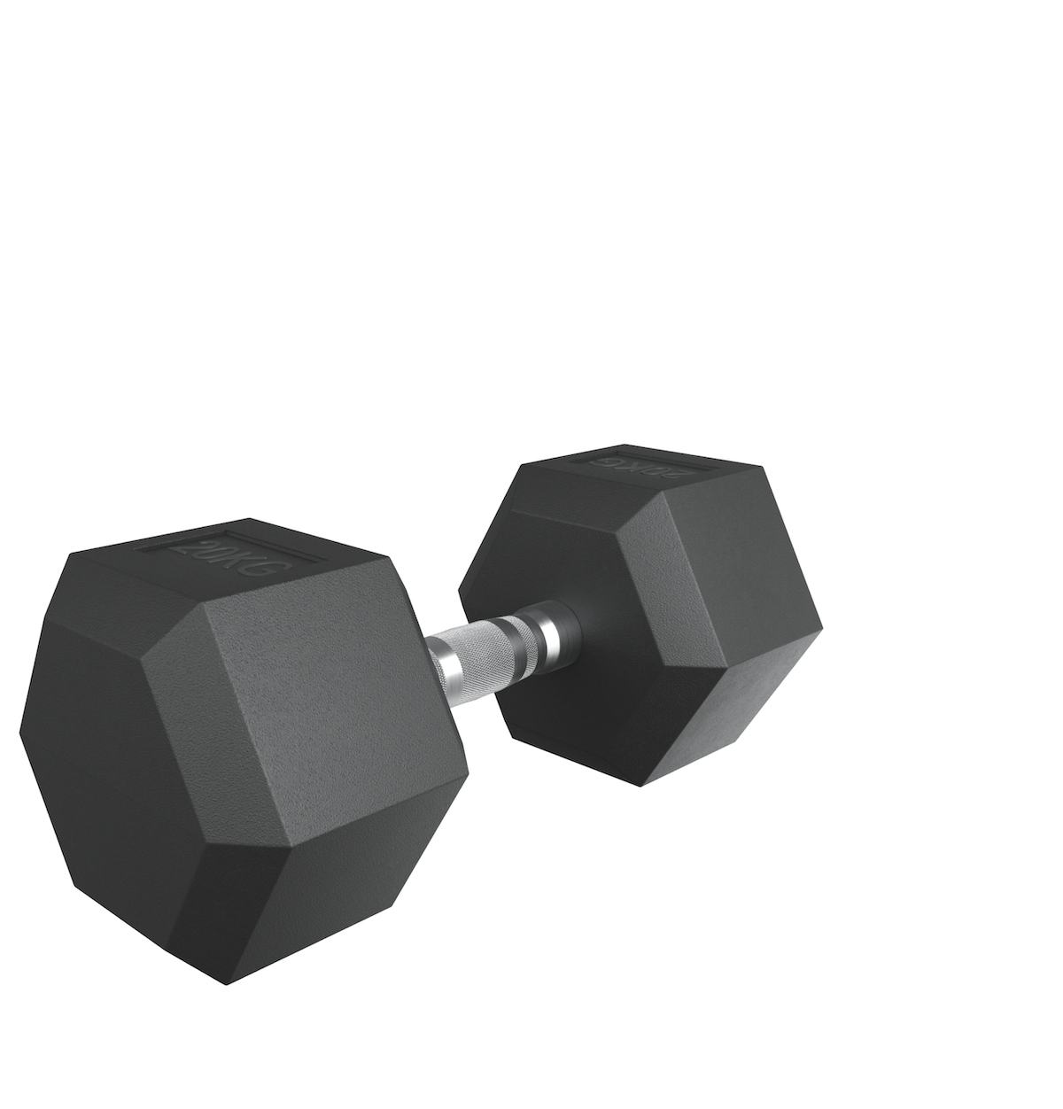 Гантель гексагональная UNIX Fit обрезиненная 20 кг