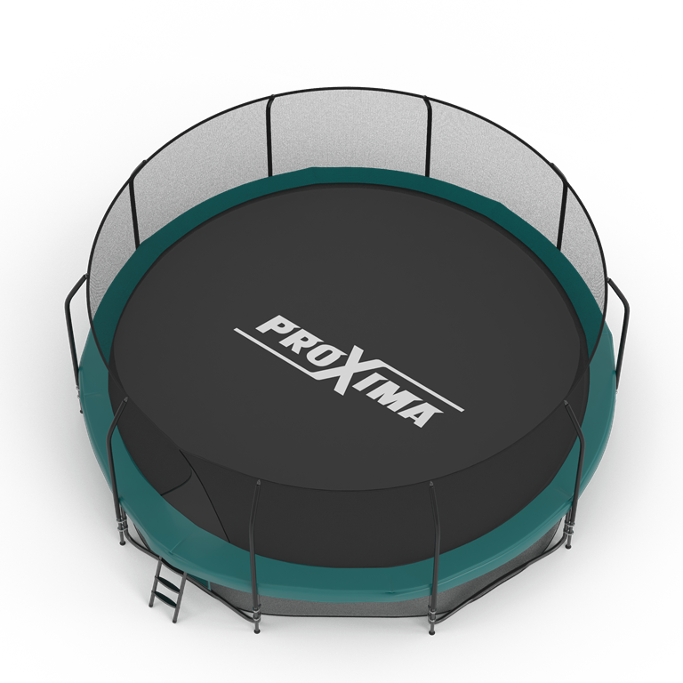 Батут Proxima Premium 15ft (4,57м) с внутренней защитной сеткой и лестницей