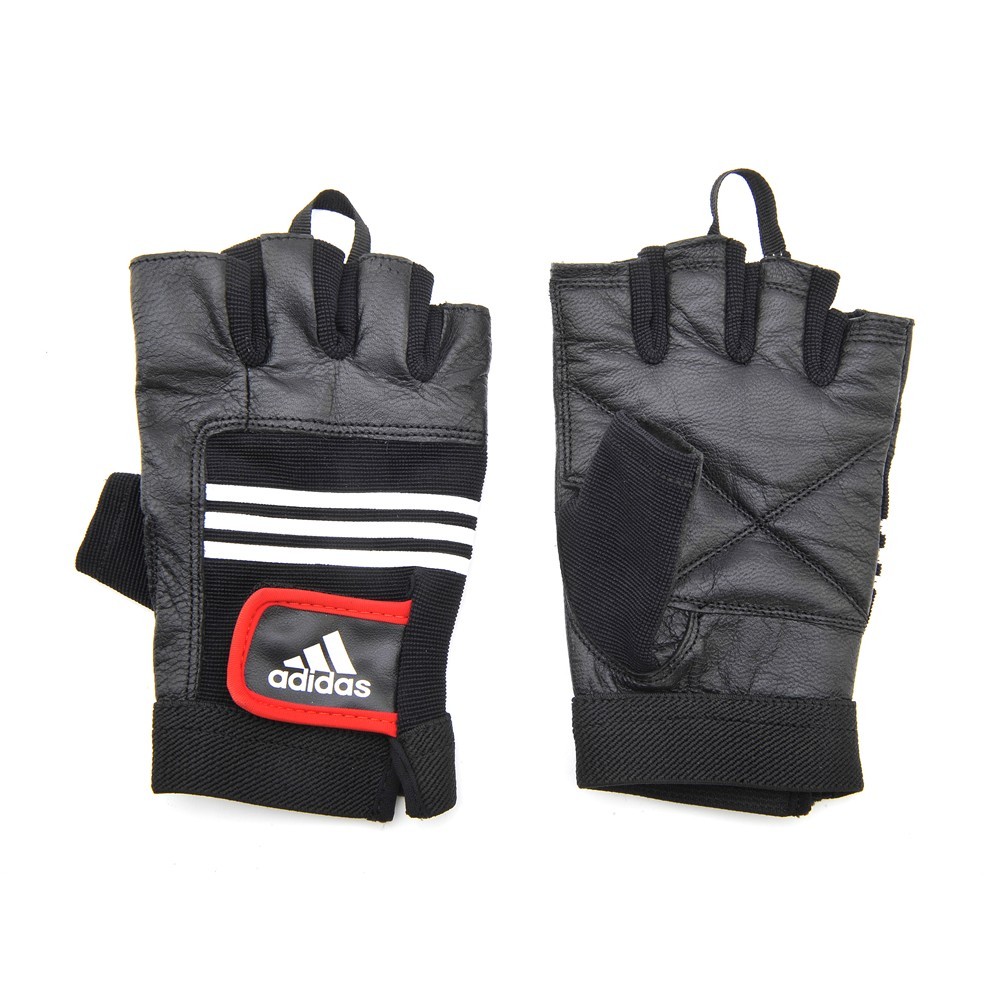 Перчатки тяжелоатлетические кожаные Adidas