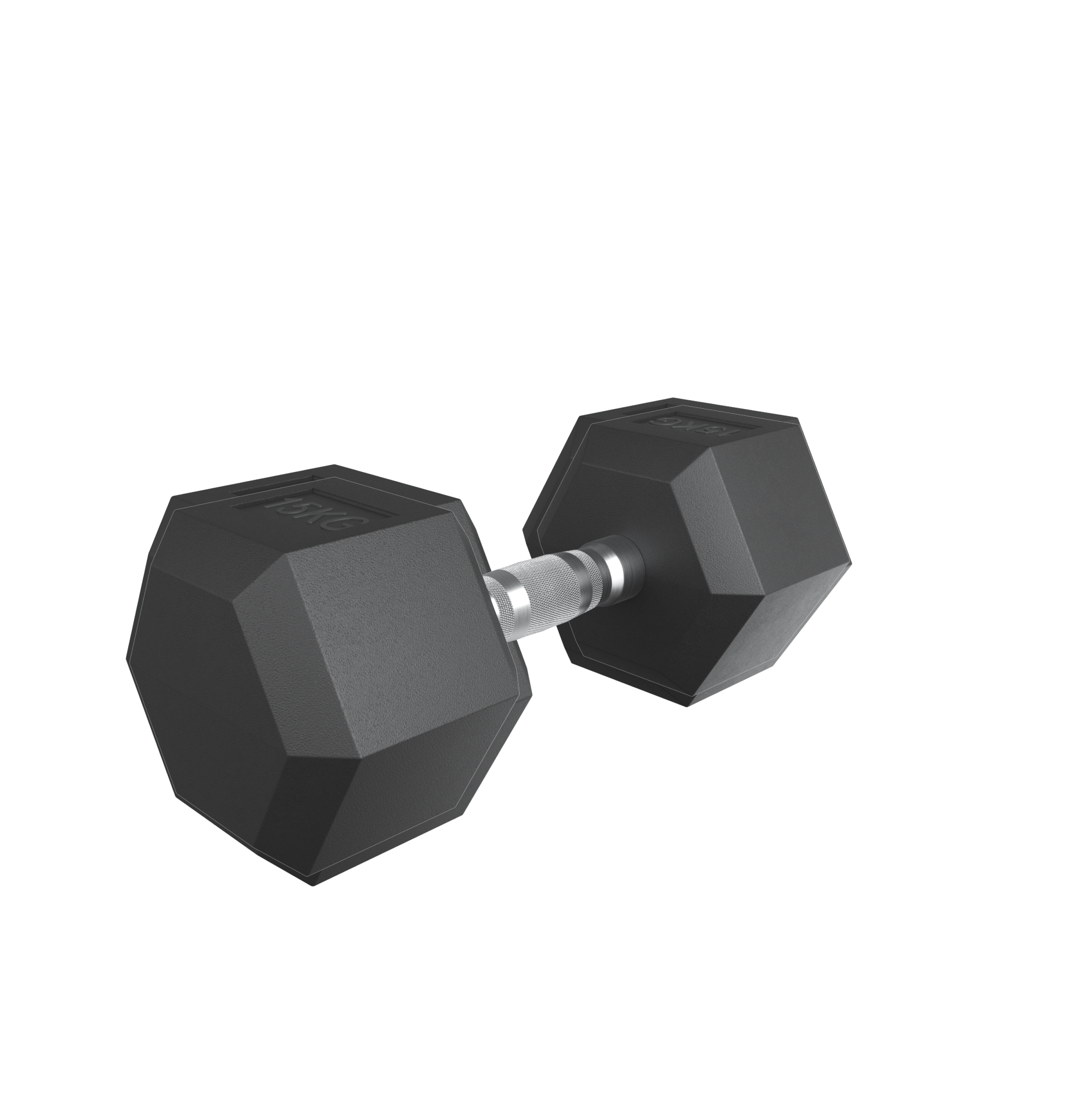 Гантель гексагональная UNIX Fit обрезиненная 15 кг
