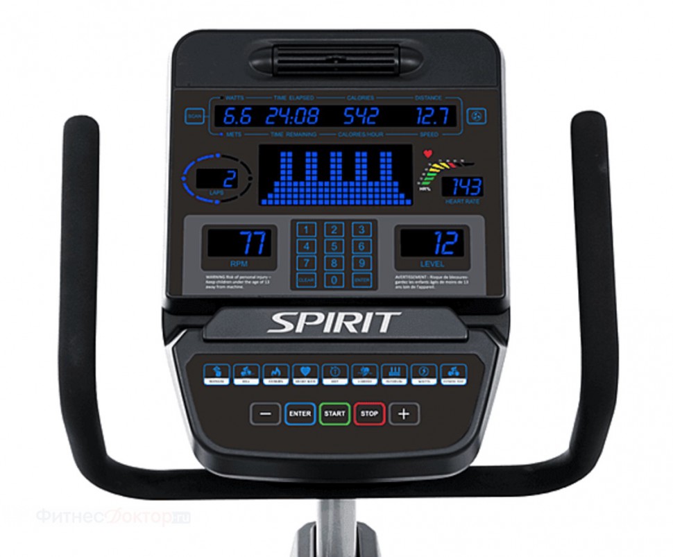 Горизонтальный велотренажер SPIRIT CR900