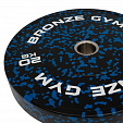 Диск бамперный BRONZE GYM синий 20кг
