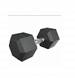 Гантель гексагональная UNIX Fit обрезиненная 15 кг